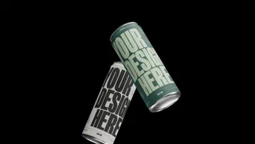 Crossed Duo 330ml Can Mockup
