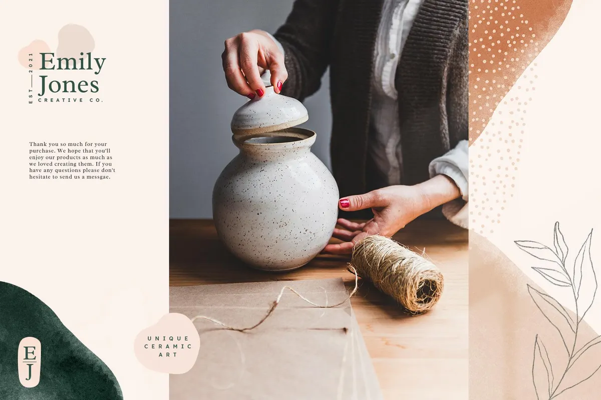 Earthy Abstract Shapes + Logos