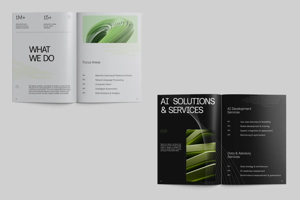 CANVA Minimalist AI Company Profile Template