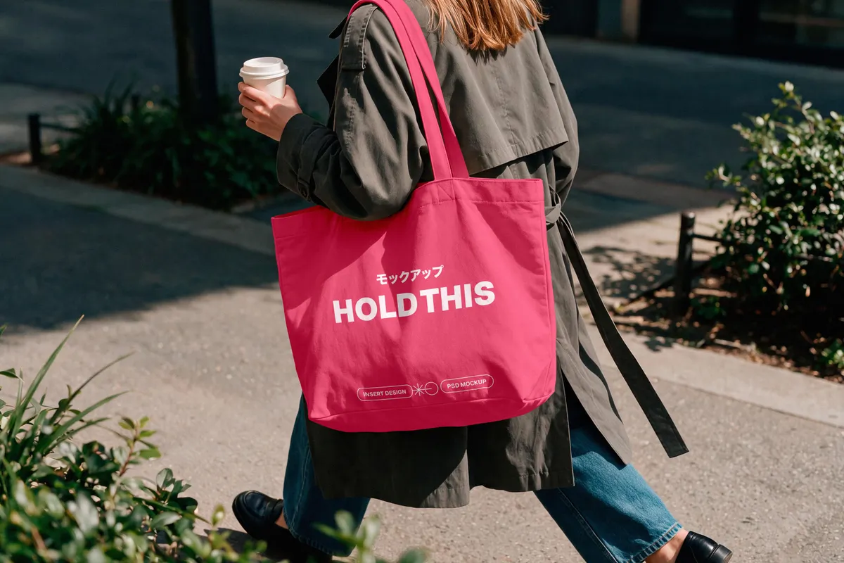 Shoulder Tote Bag Mockup