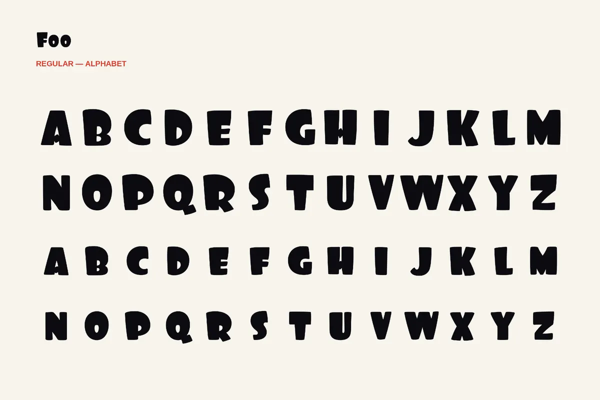 Foo - Funny Groovy Font