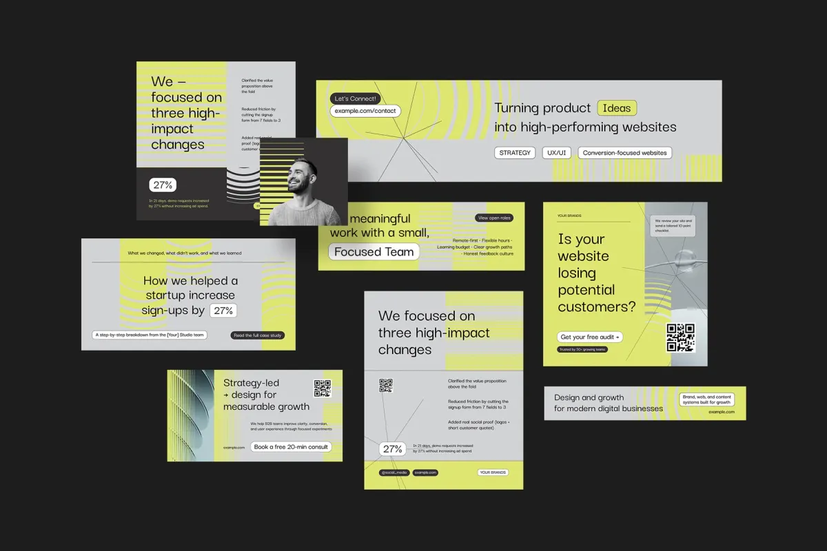 AFFINITY Digital Creative Agency LinkedIn Template