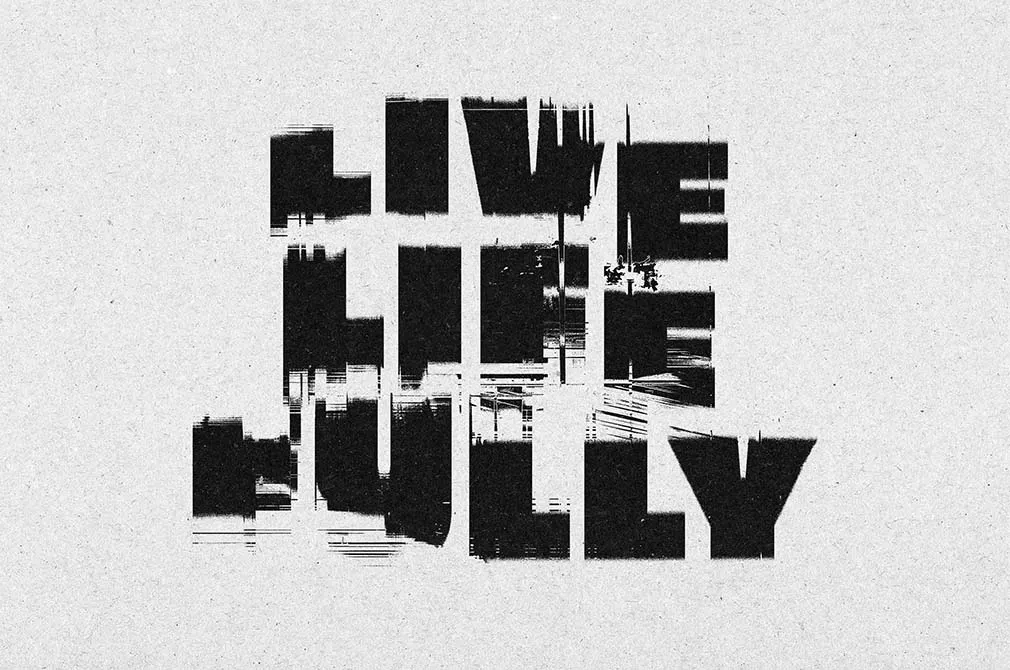 Glitched Distortion Text Effect Vol.1