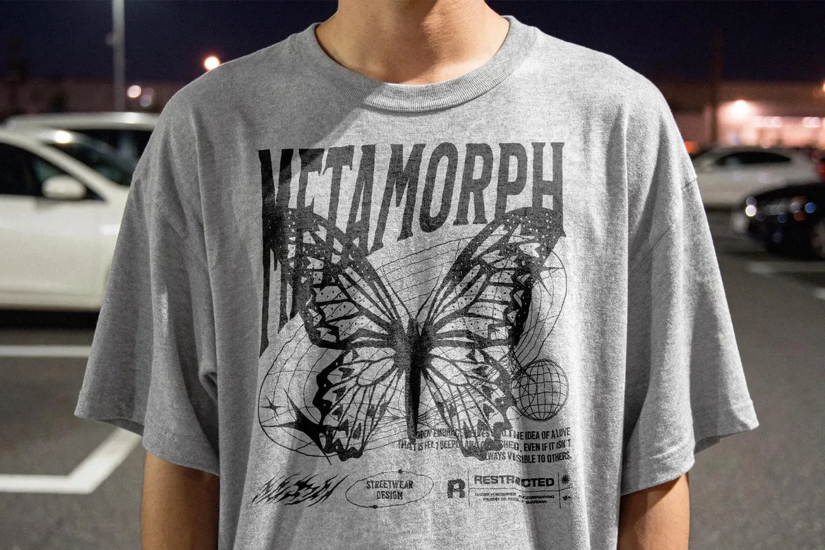 Oversized T-Shirt Front Mockup