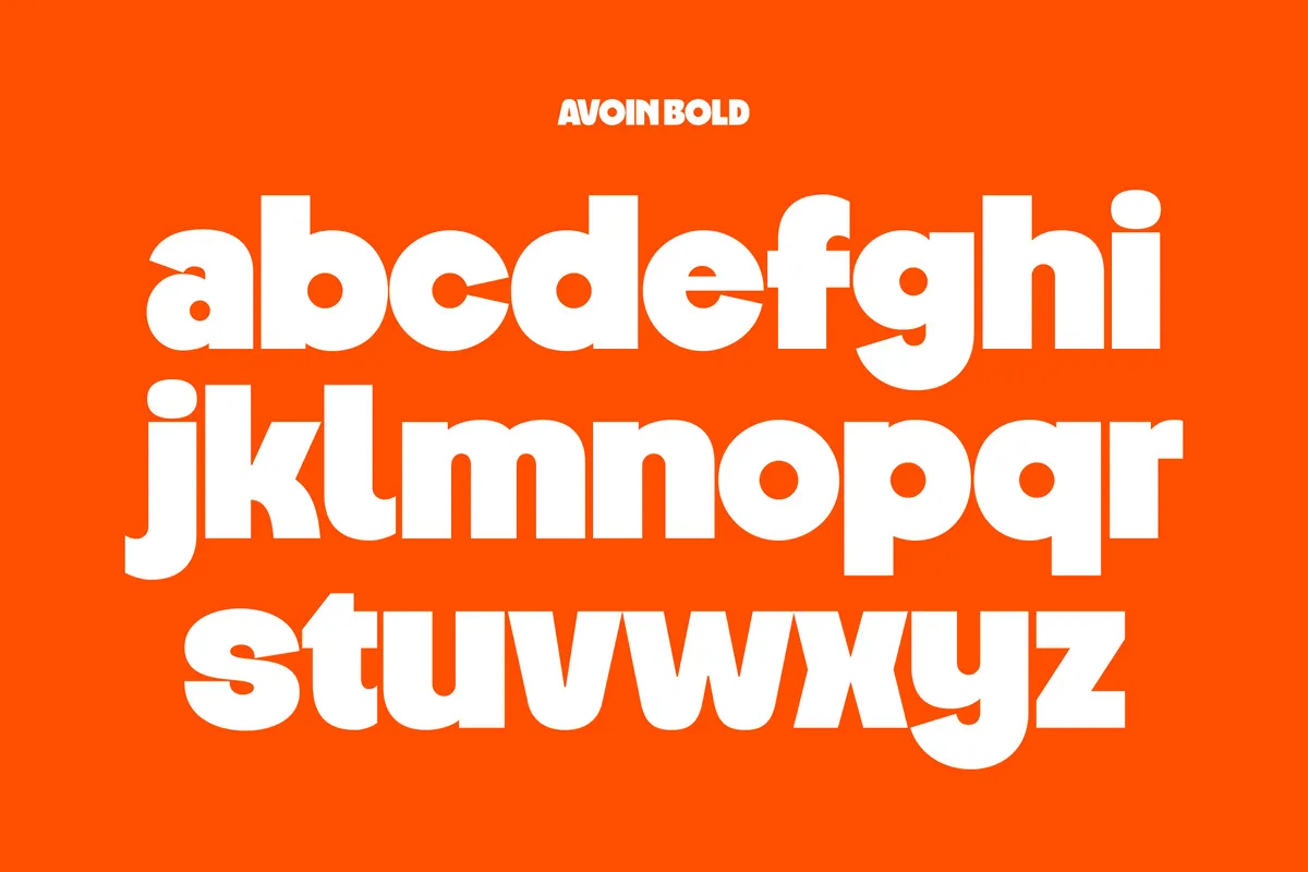 Avoin - Bold Rounded Display Font