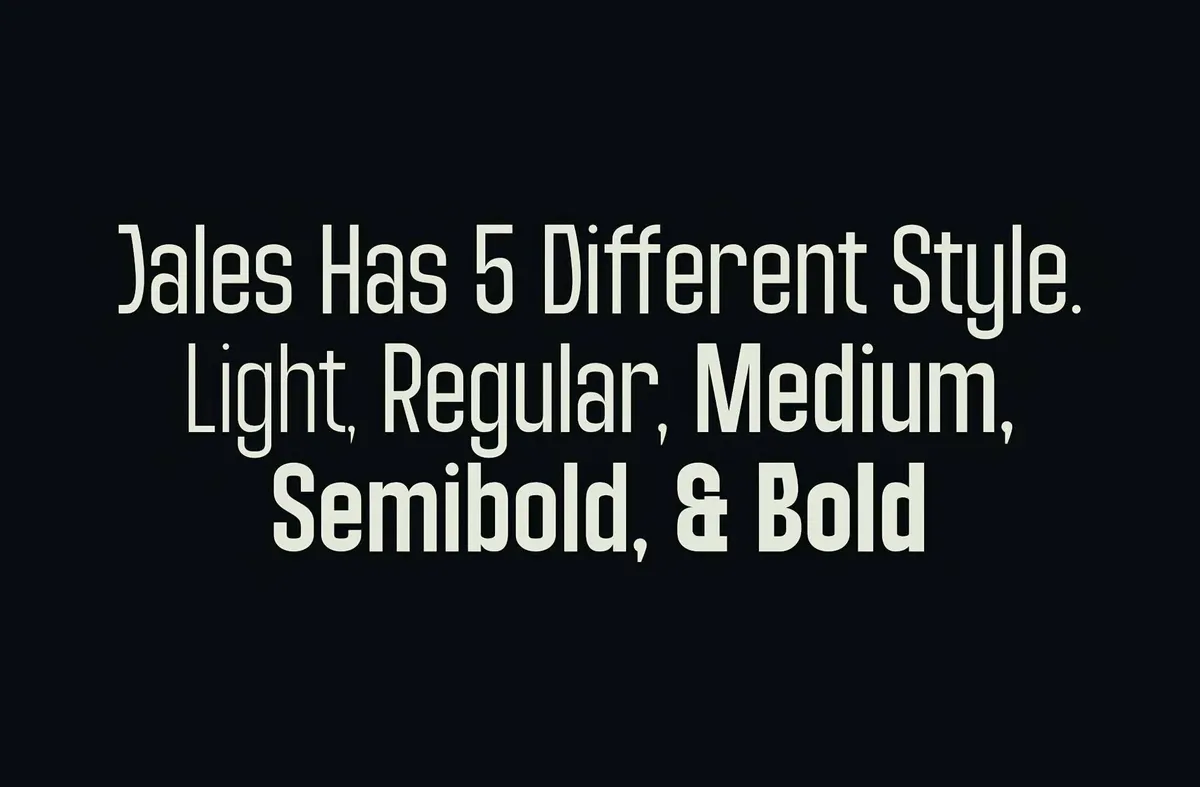 JALES Modern Sans Serif Font