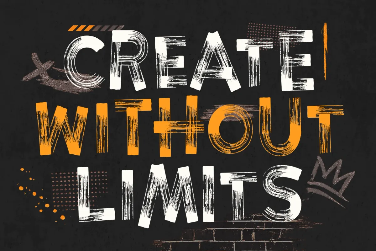 Brushque - Bold Dry Brush Street Font