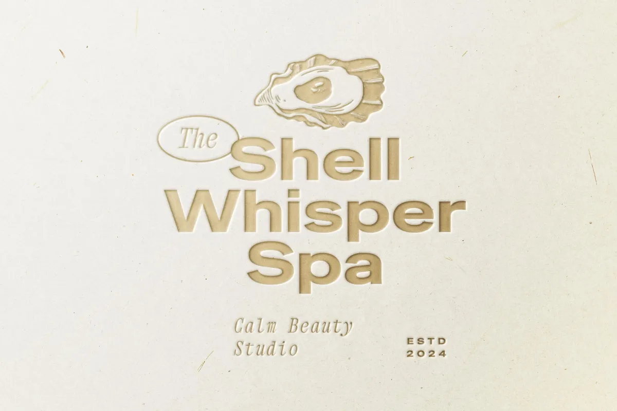 Gold Pressed Logo Mockup