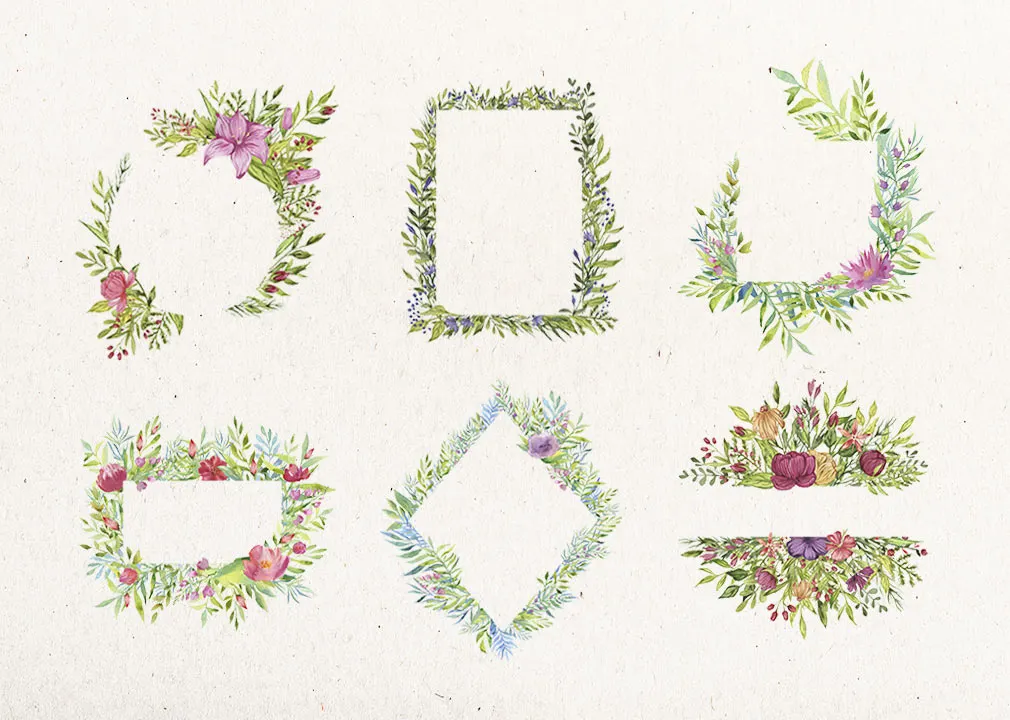 Spring Garden Watercolors
