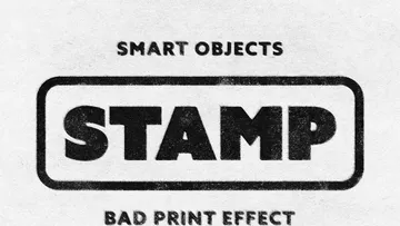 Stamp Print Text & Logo Template
