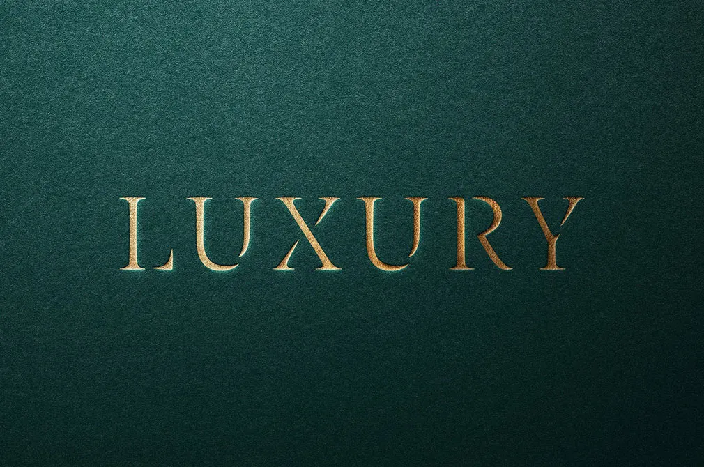 Luxury Debossed Logo Mockup