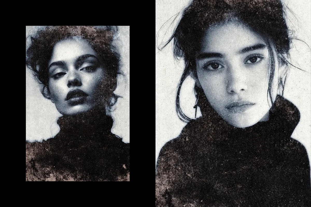 Grunge Print Photo Effect