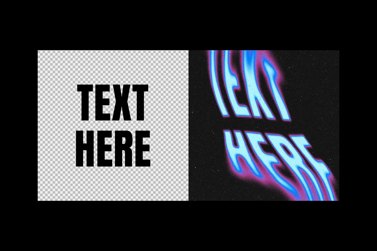 Melting Liquid Text Effect