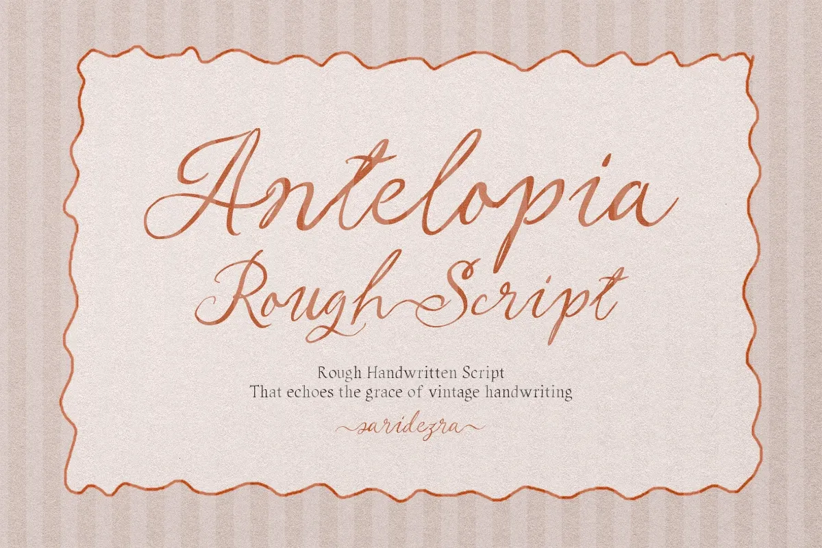 Antelopia - Rough Handwritten Script