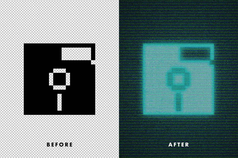 Pixel Arcade Photoshop Effect