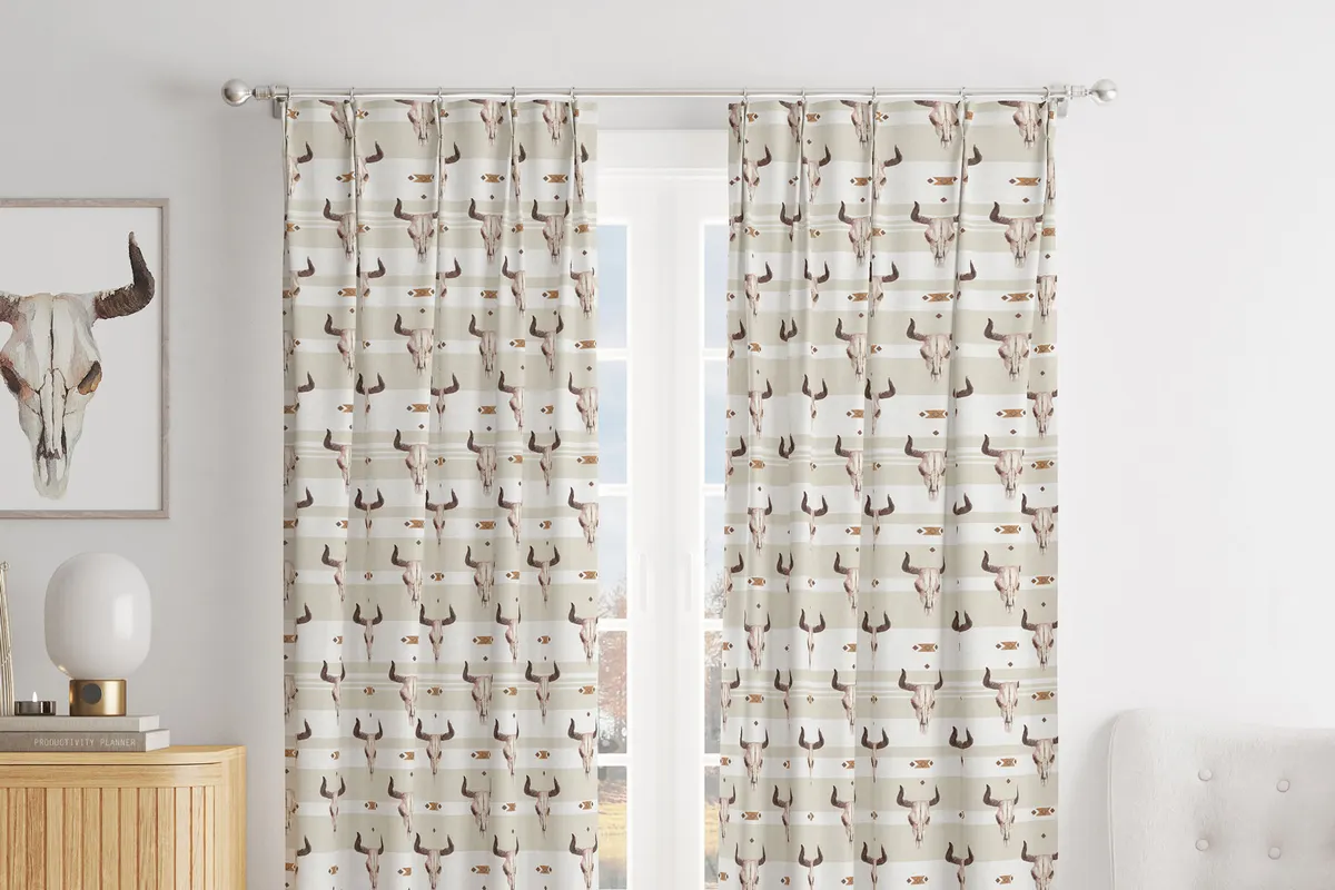 Pinch Pleat Curtain Mockup