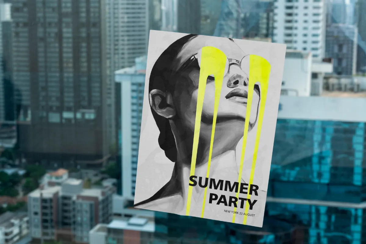 Party Poster Mockups Set