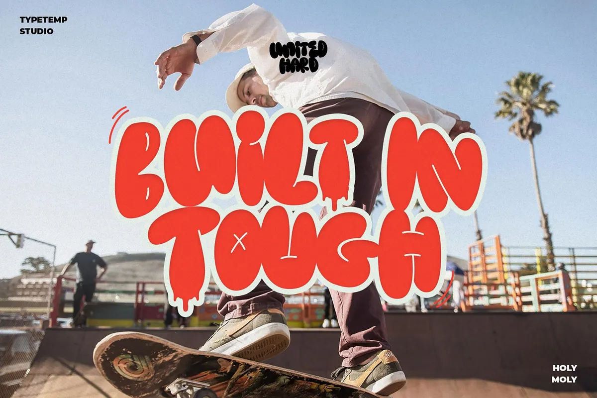 Holymoly Bubble Graffiti Display Font