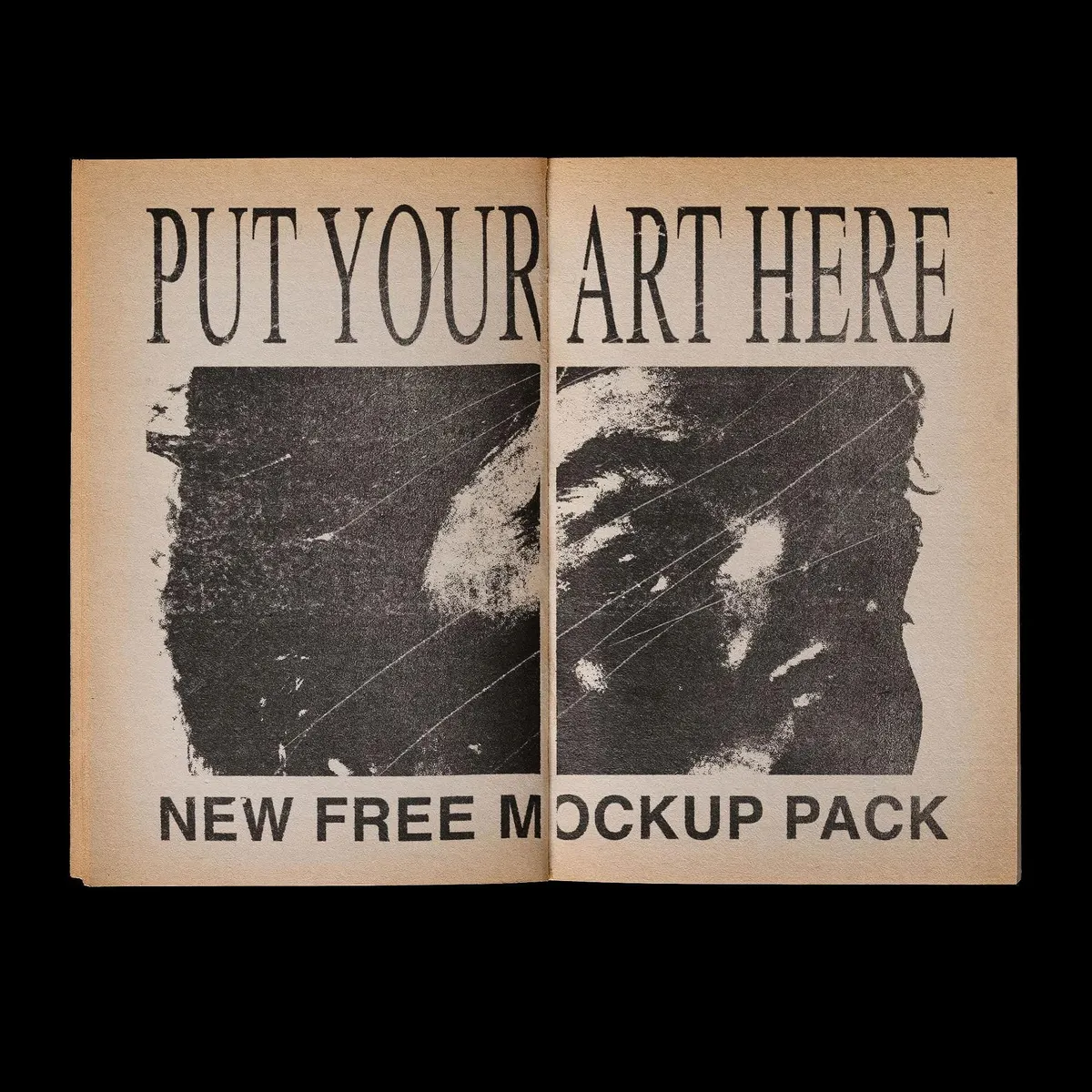 Ancient Book Cover & Spread Mockup