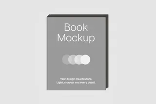 Cloth-Cover Hardback Book Mockup