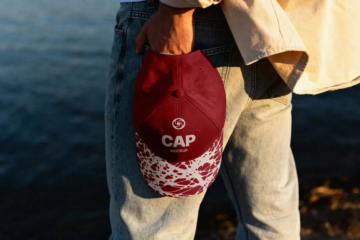 Cap Mockup in Hand