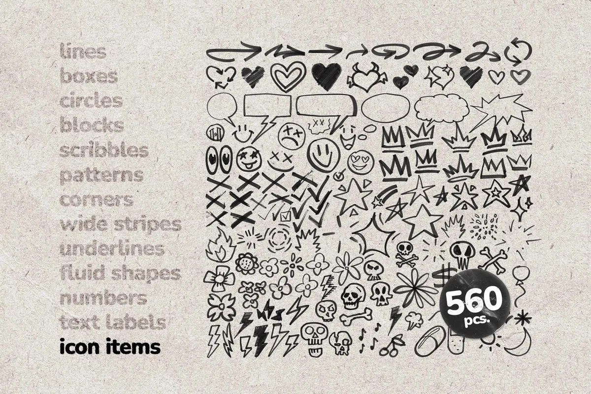 1300+ MARKER ELEMENTS