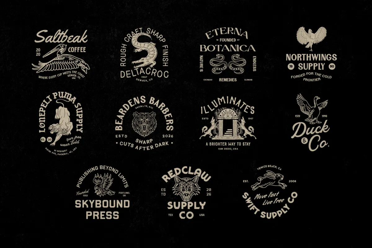 Vintage Logo and Badge Collection