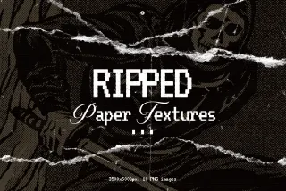 Ripped Paper Texture Overlays