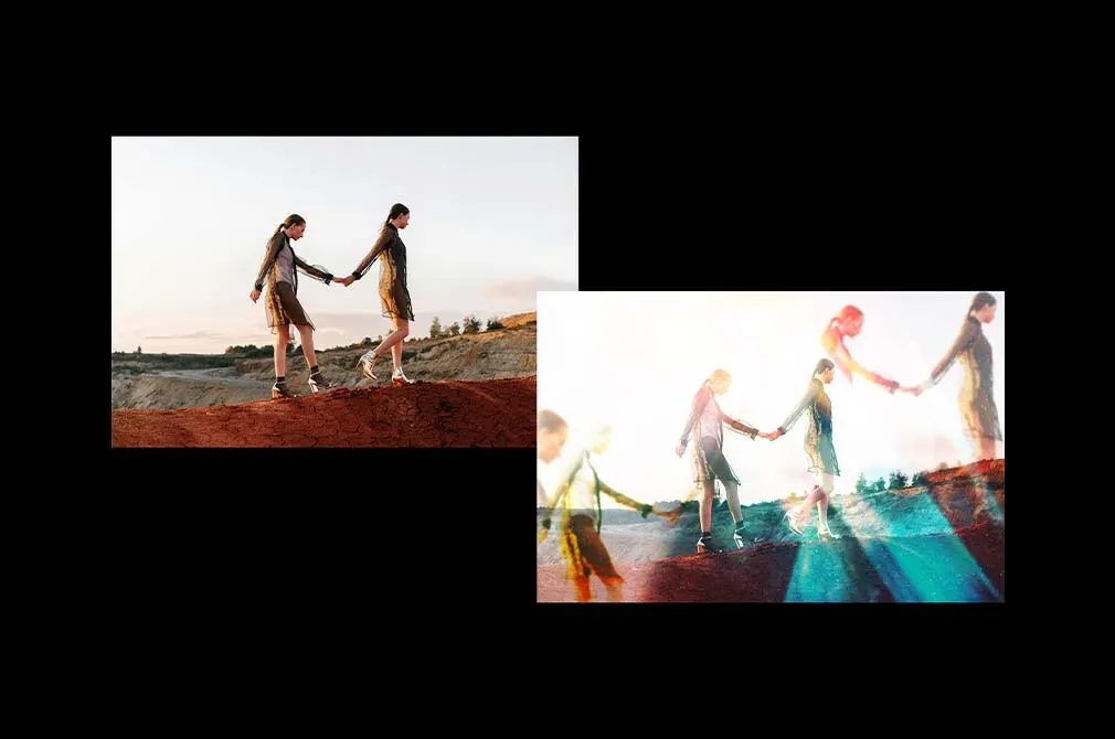 Refracted Prism Photo Effect