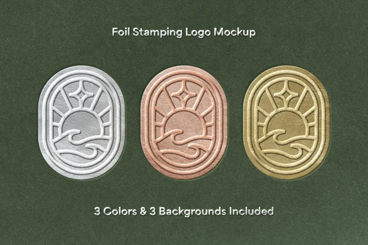 Foil Stamp Paper Mockup
