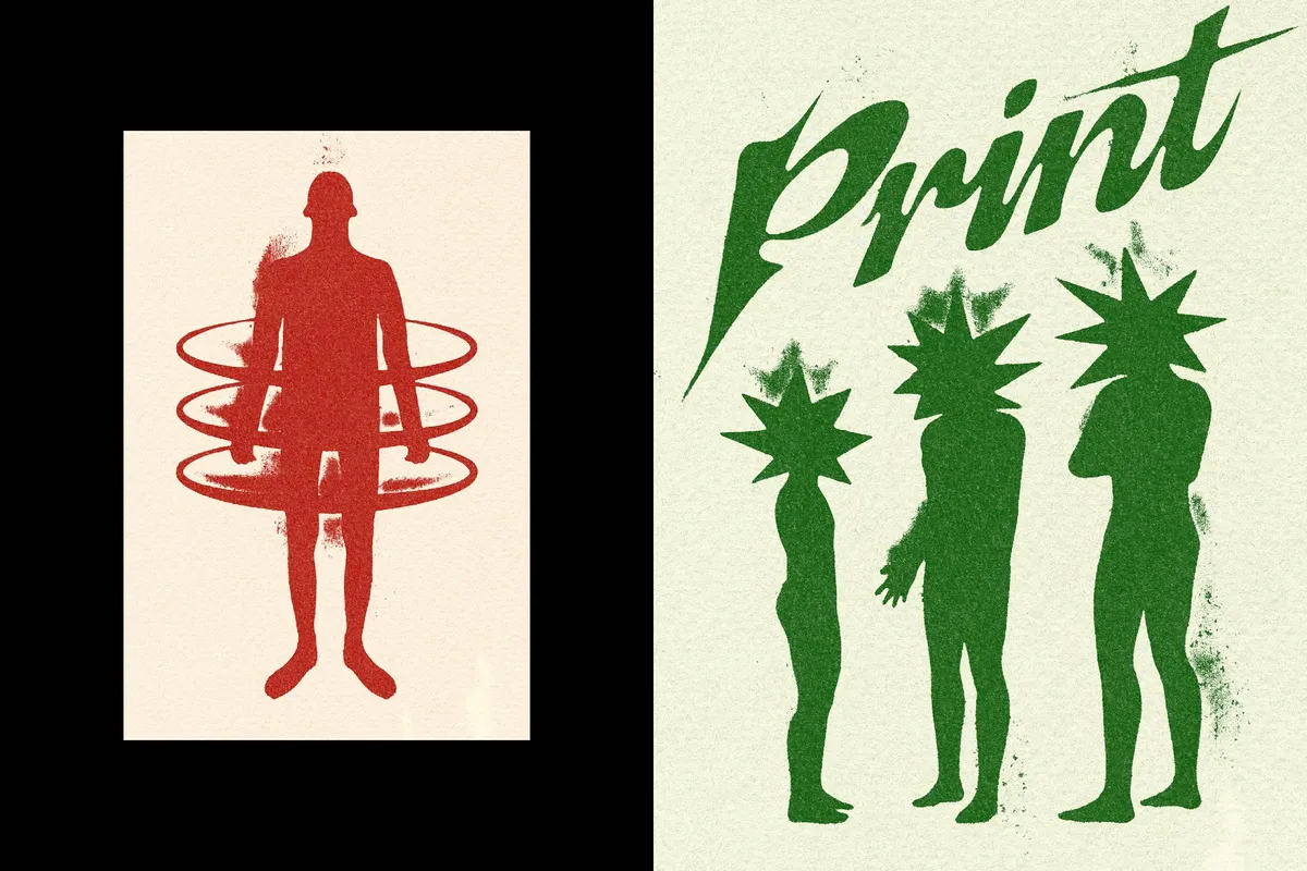 Dirty Print Text Effect