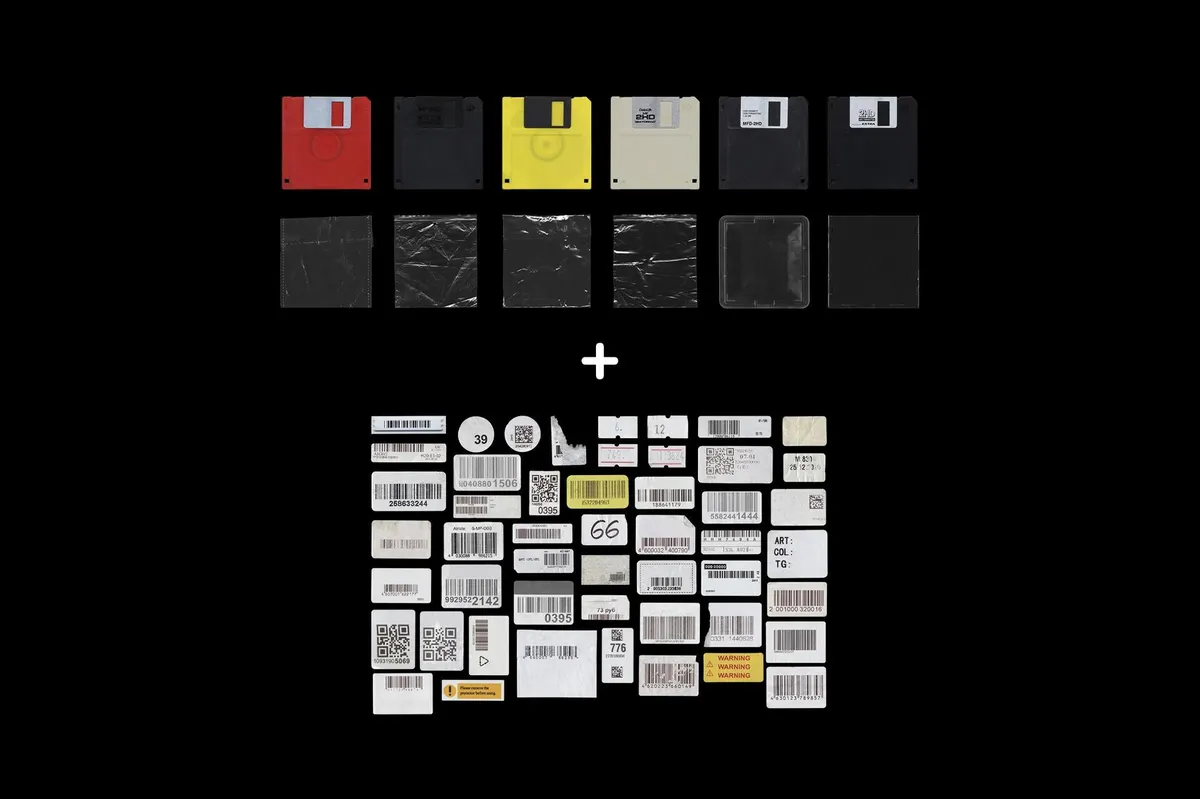 Floppy Disk Cover Mockup Pack