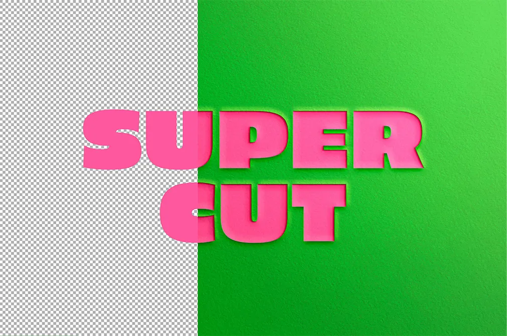 Super Paper Cut Out Text Effect