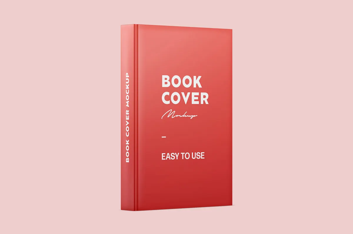 Book Spine and Cover Mockup