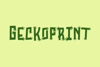 Geckoprint - Funny Halloween Font