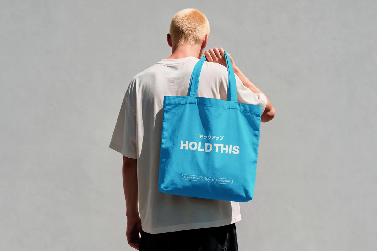 Streetwear Catalog Tote Bag Mockup