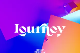 Lourney Display Font + Extras