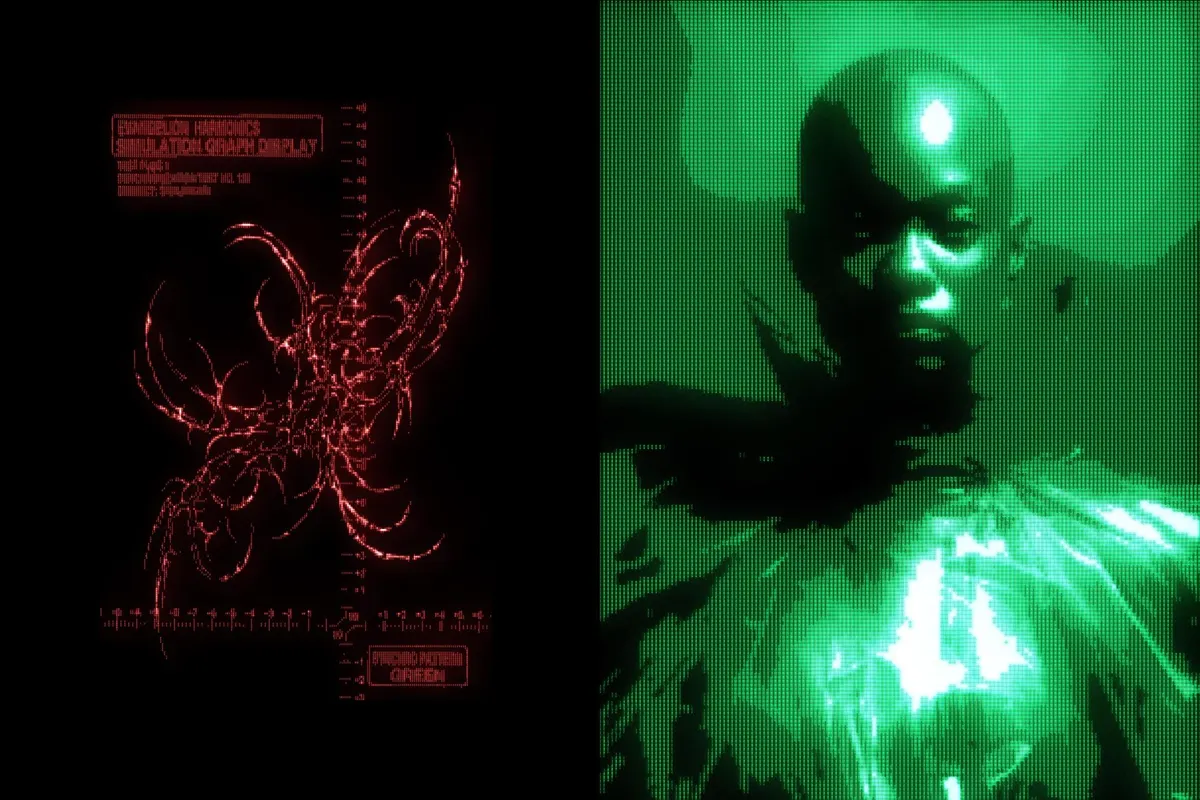 Analog Retro-Futuristic Monitor Effect