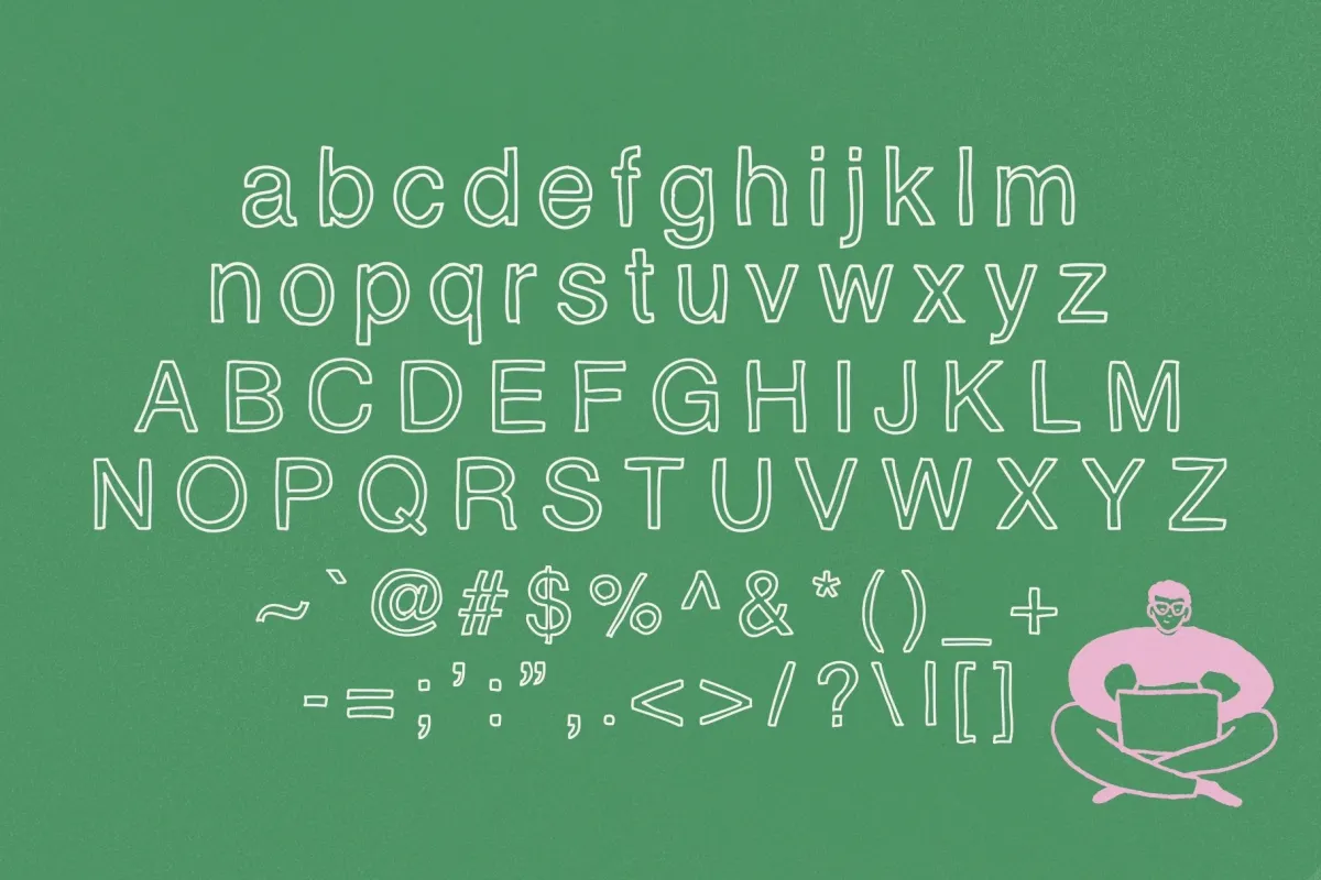 Happy Hallow - Outline Display Typeface