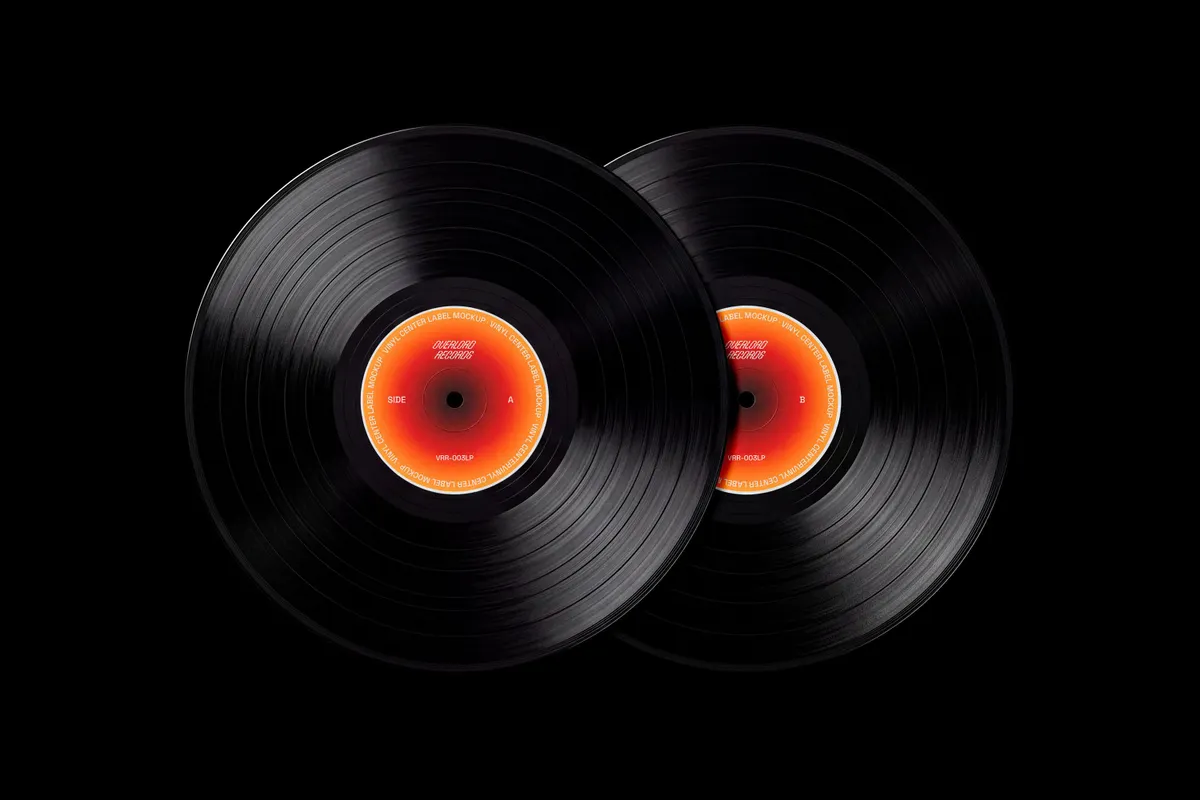 Vinyl Disc Mockup