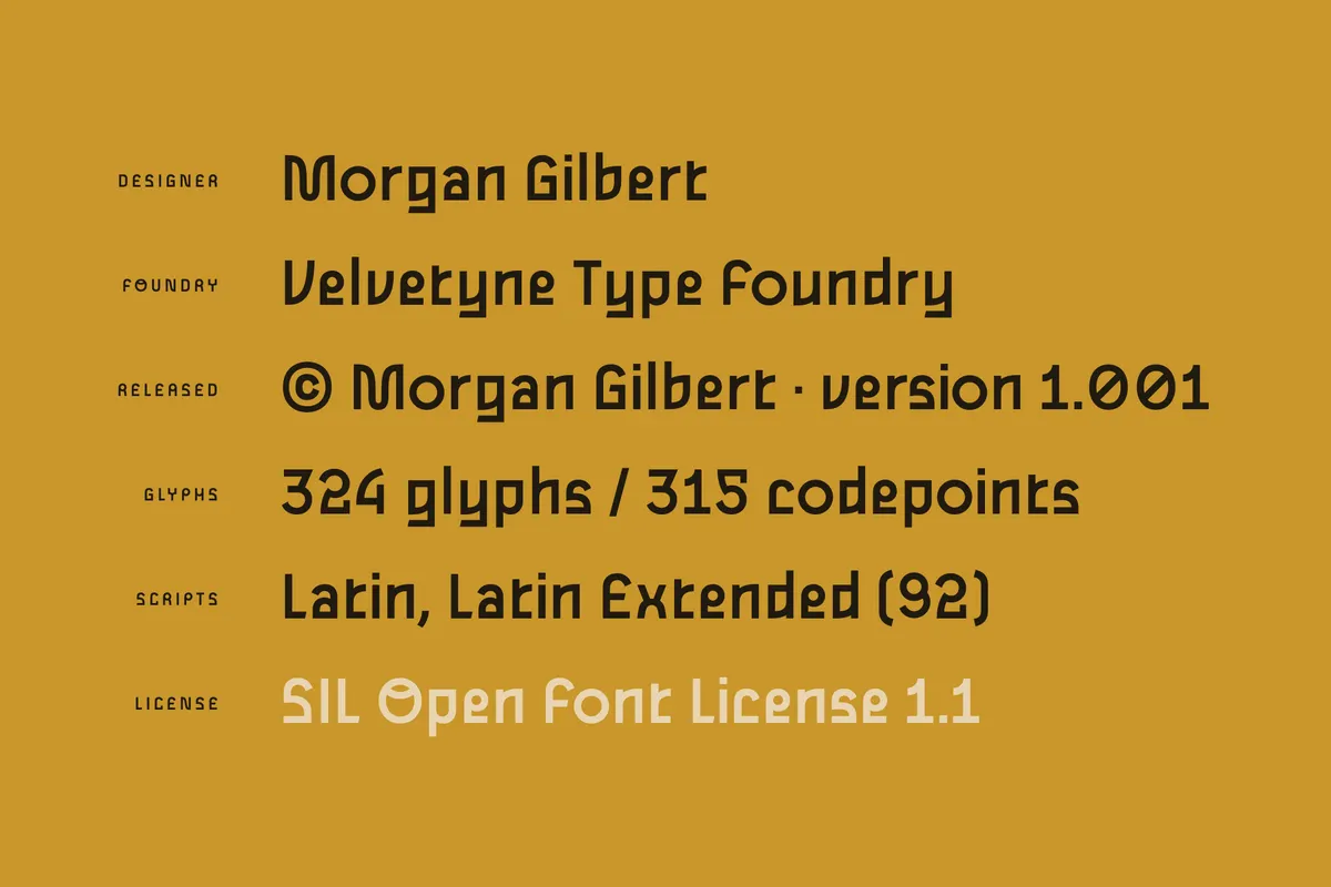 Gulax. Free Brutalist Font