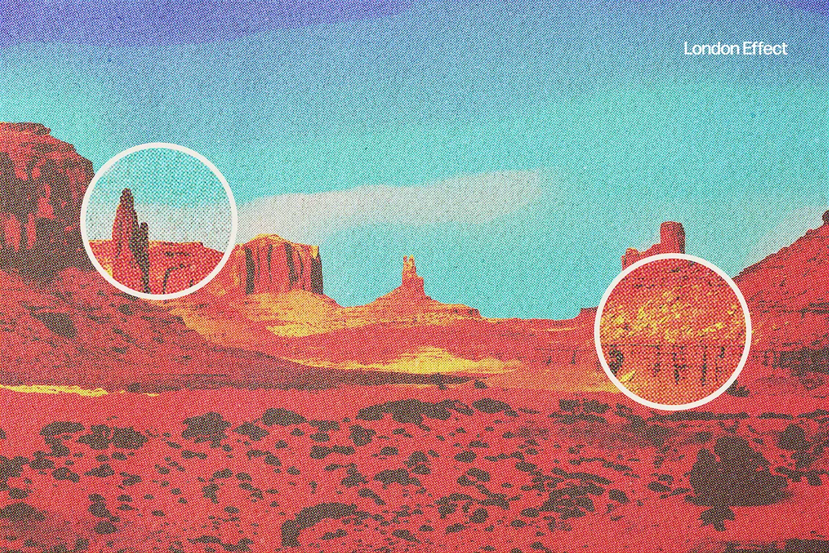 Vintage Postcard Photo Effect