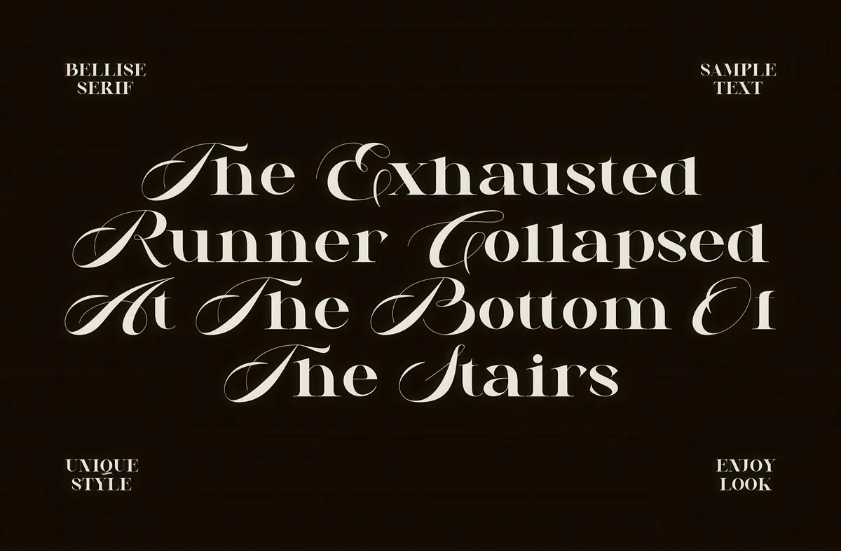 Bellise de Serif Font