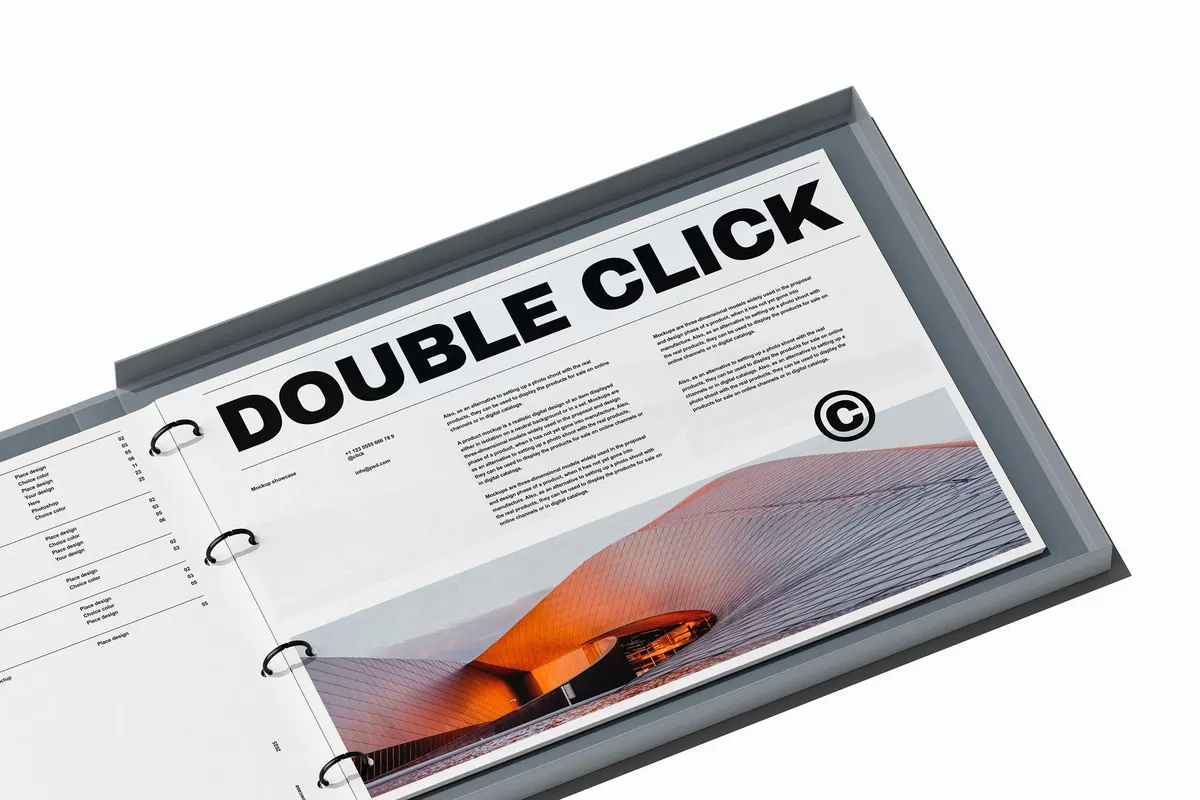 Ring Binder Box Mockup