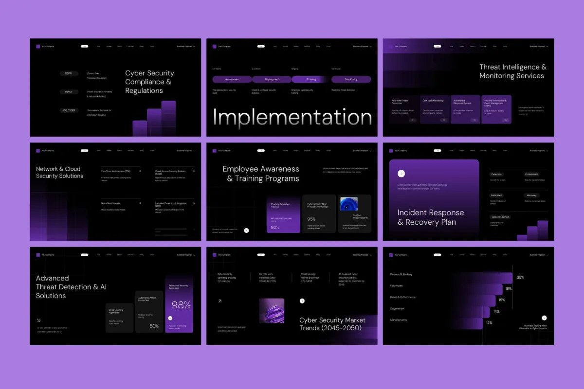 Cyber Security Proposal Powerpoint Template