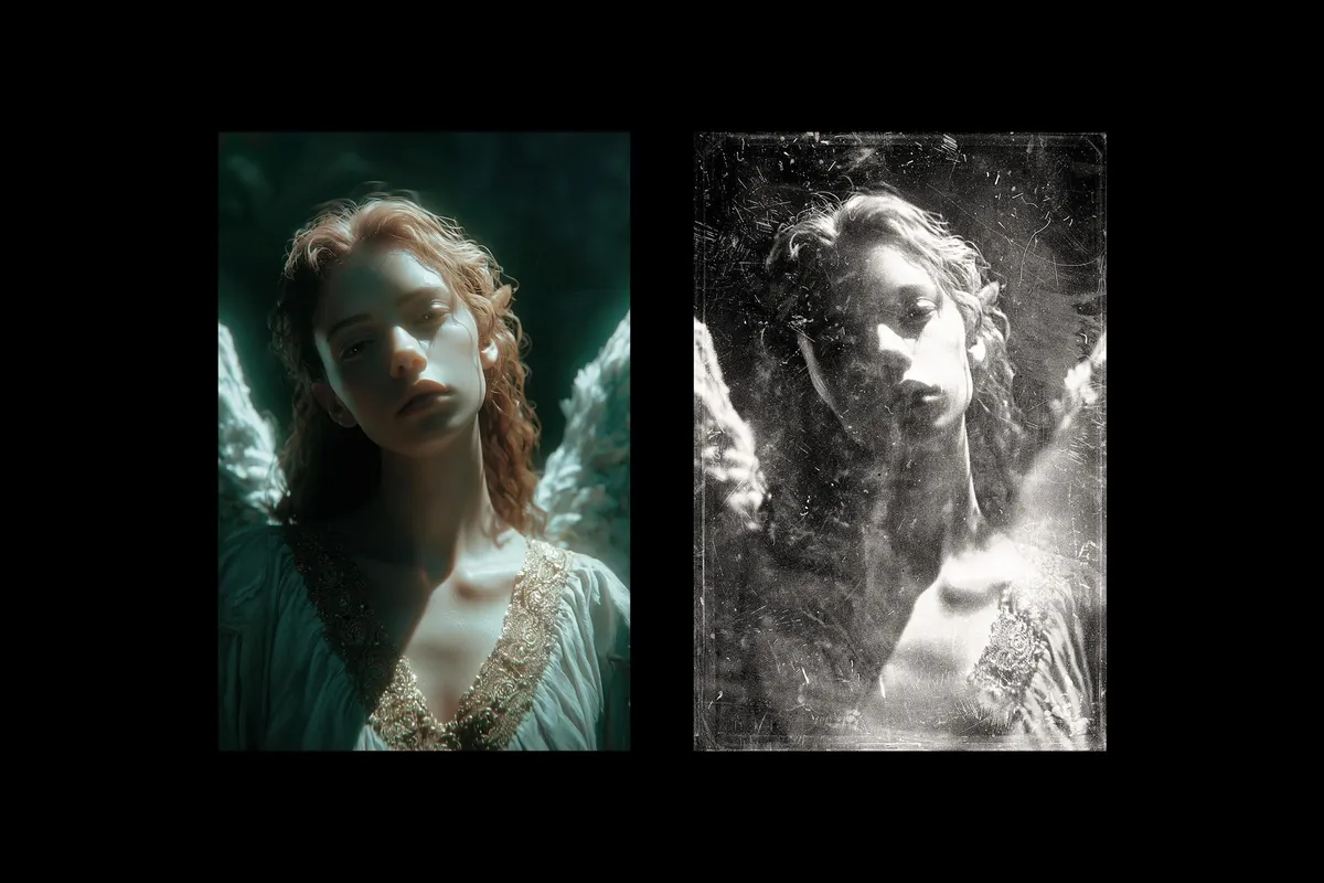 Silver Plate Photo Effect