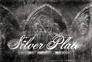 Silver Plate Photo Effect