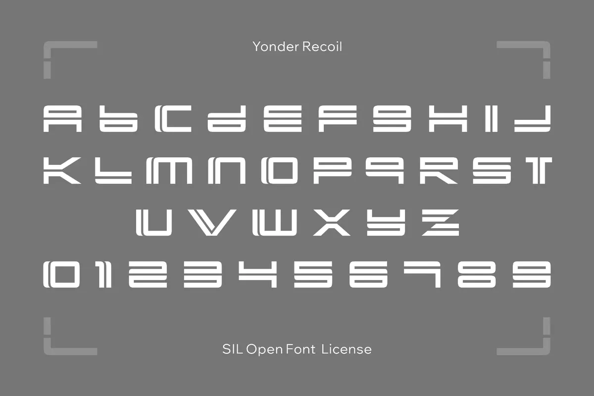 Yonder Recoil - Sci-Fi Font