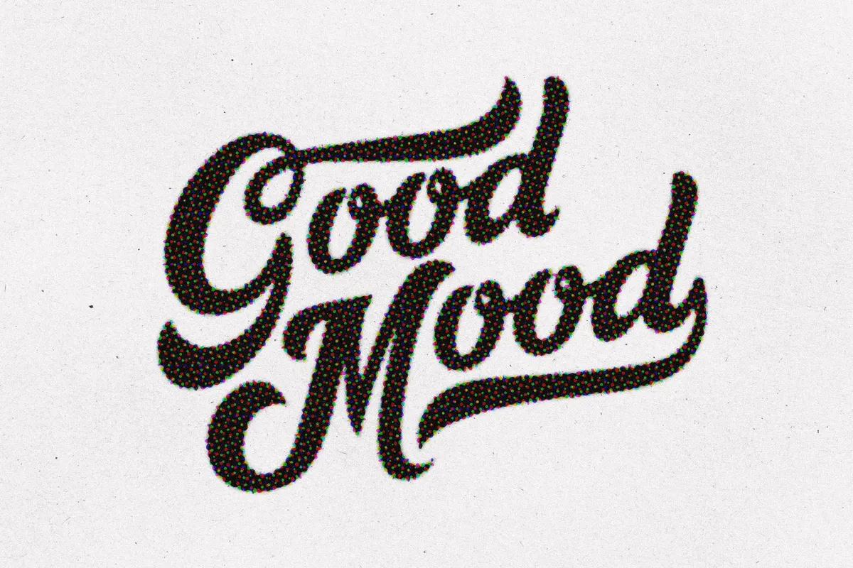 Halftone Stamp Text & Logo Effect