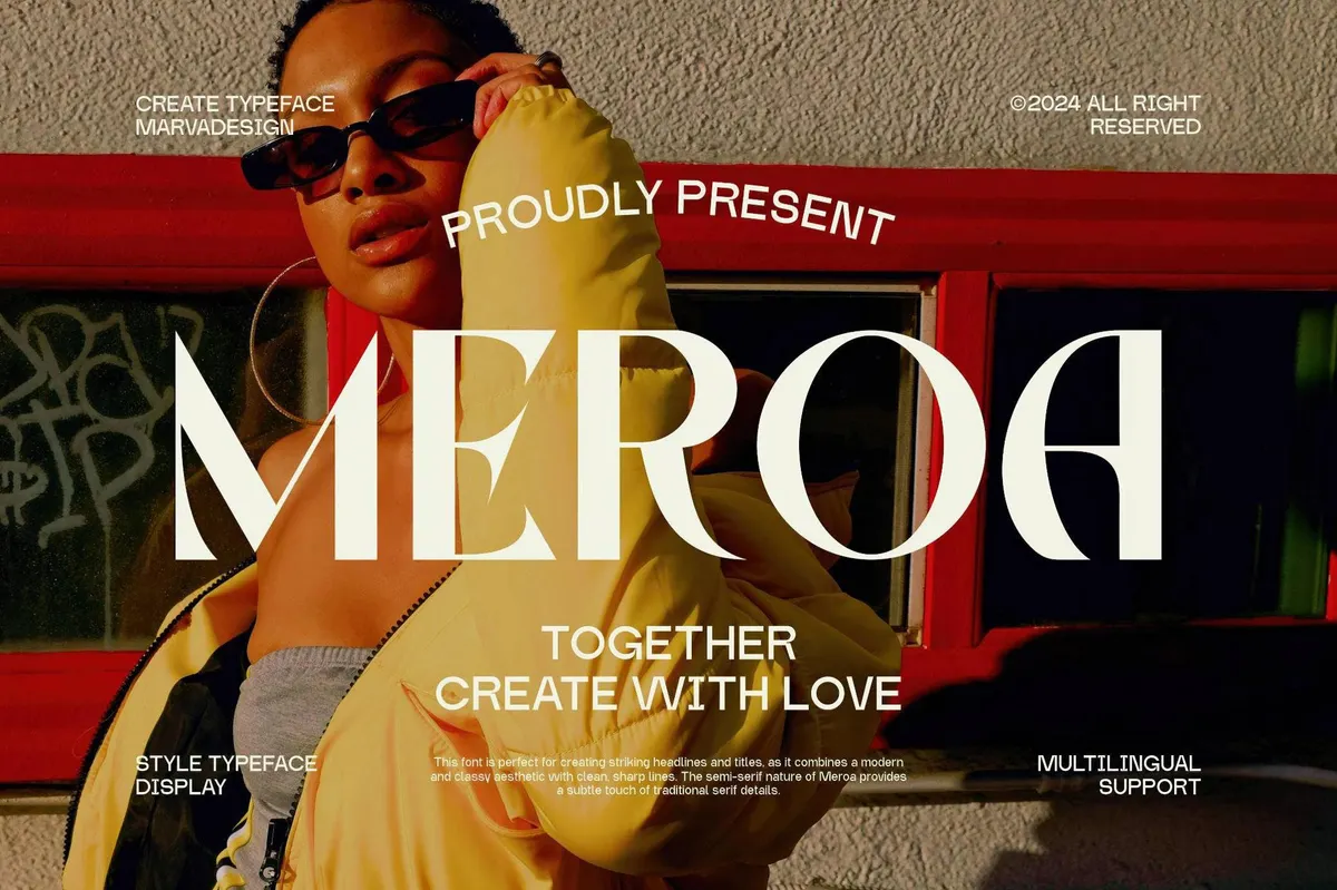 Meroa — Display Sans Serif Font